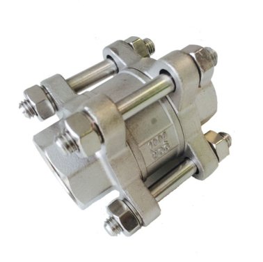 SPRING CHECK VALVE 50MM (2") BSP SS316 3-PIECE