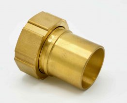 Smooth Tail Female Brass Coupling