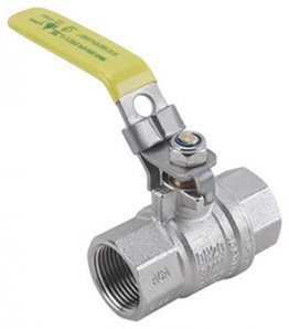 AGA Approved Brass Ball Valve F x F Lockable